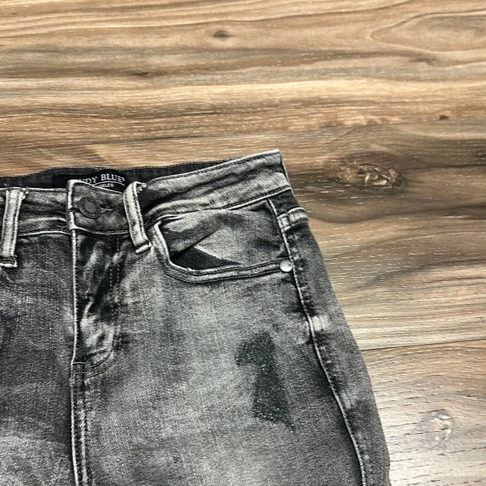Judy Blue Jeans Women’s Size 24x26 (0/24) Distressed Skinny Gray Jeans